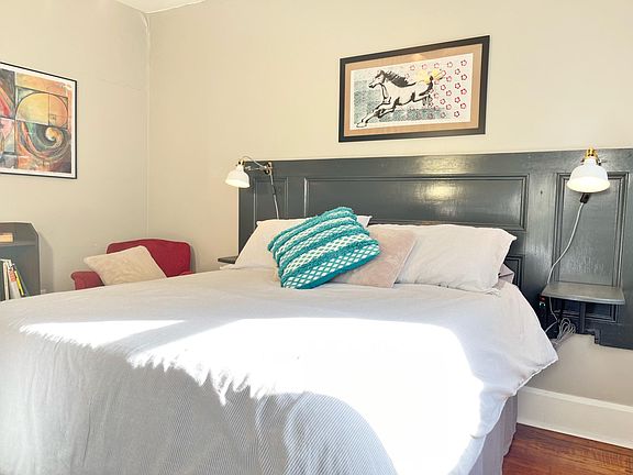 back bedroom with full bed