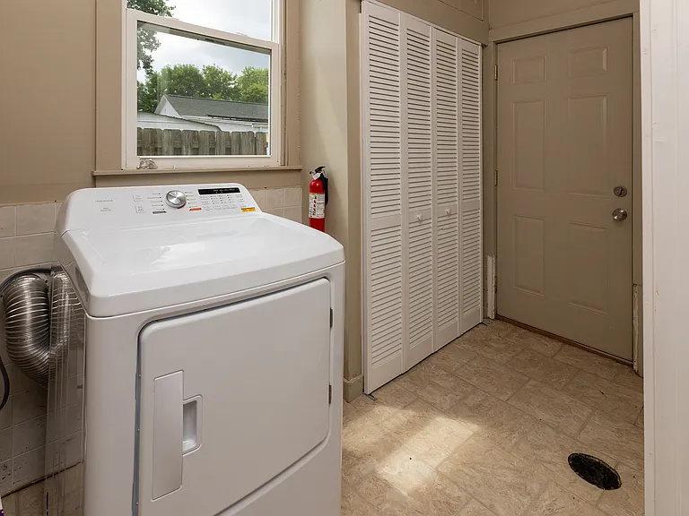 Dryer unit in the Laundry Room