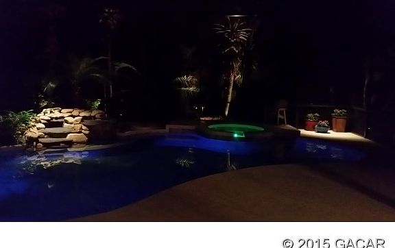 Pool at night