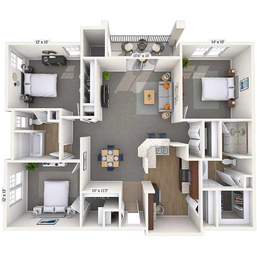Floor plan 32A-B