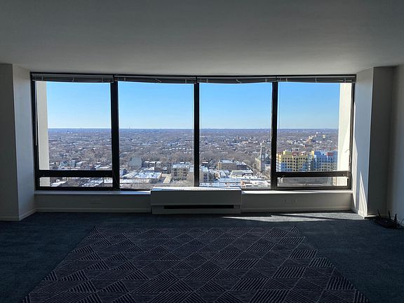 Unobstructed view looking West.