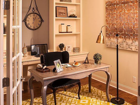 Brandywine study with french doors and transom