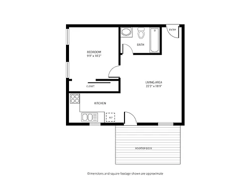 Floor plan 1X1 470