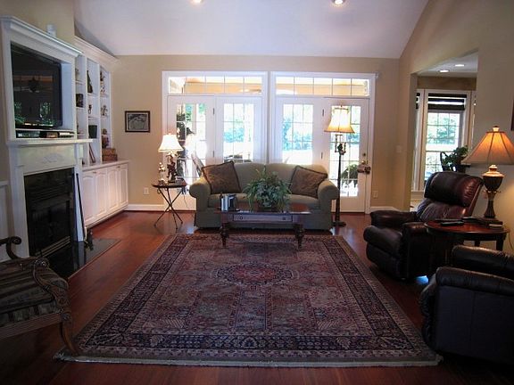 Great room from the entry foyer