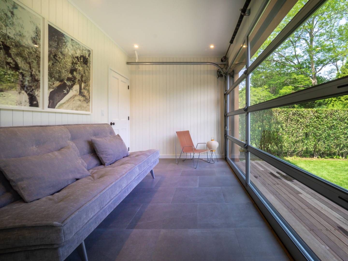  Attached Pool House w/ roll up window wall