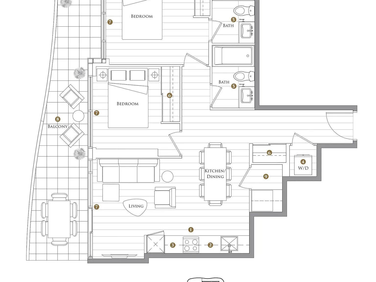 2 bed, $3,200 — Photo 2