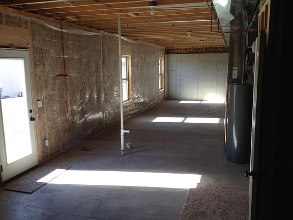 unfinished walk out basement