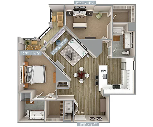 Floor plan B9-1306-A