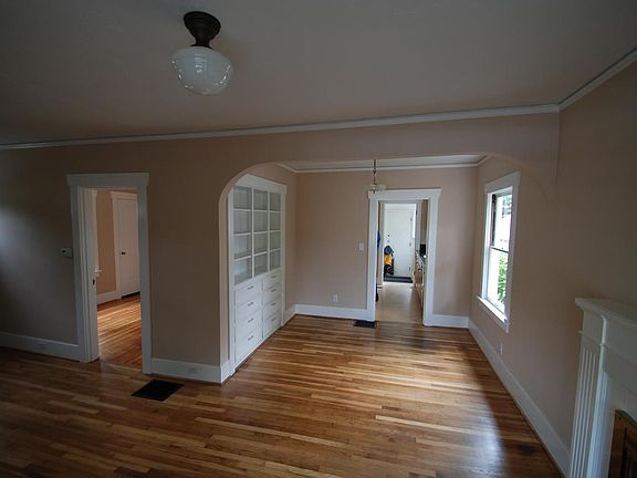 Dining room with built-in