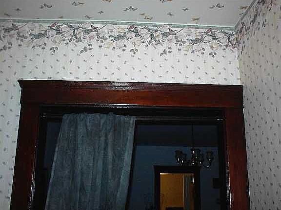 Detail of office wallpaper