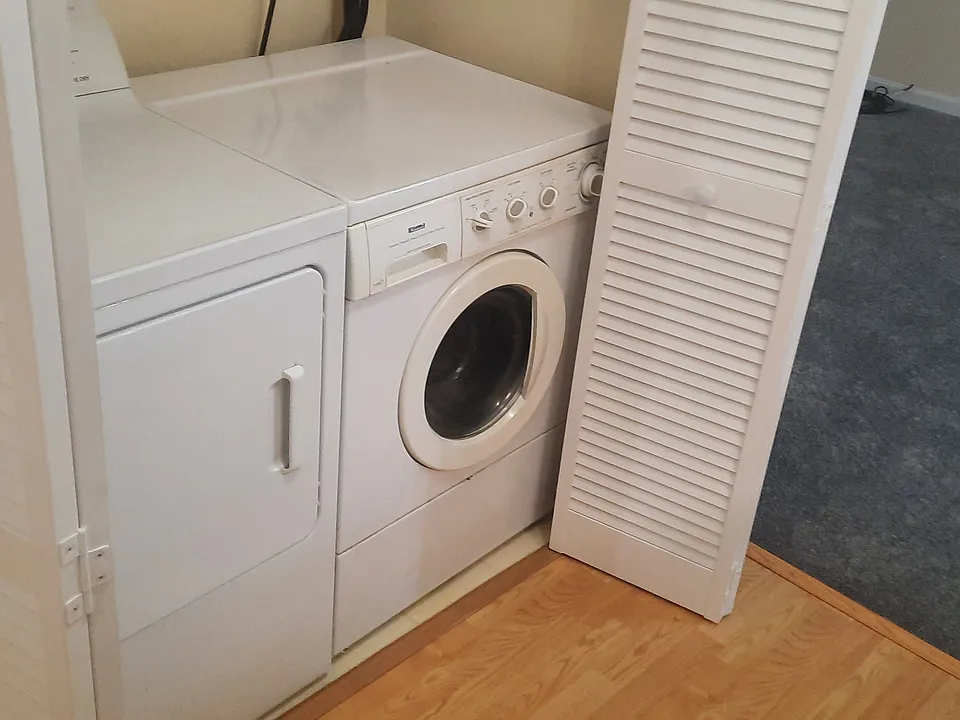 Laundry area, washer and dryer.