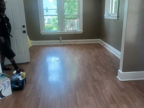 View of living room from dining area