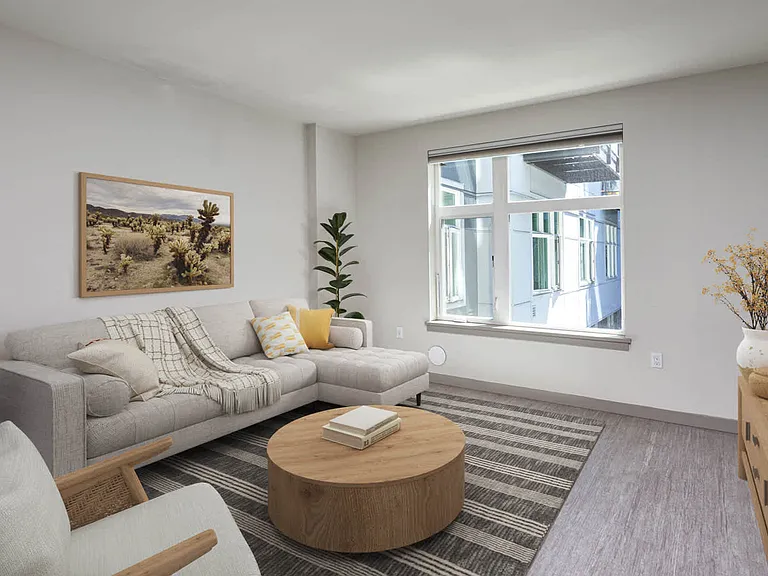 Living Room with Hard Surface Flooring