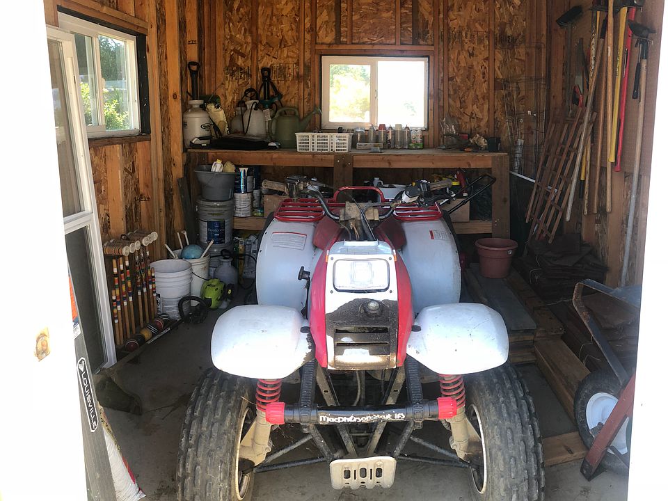 Shed has room for toys/tools