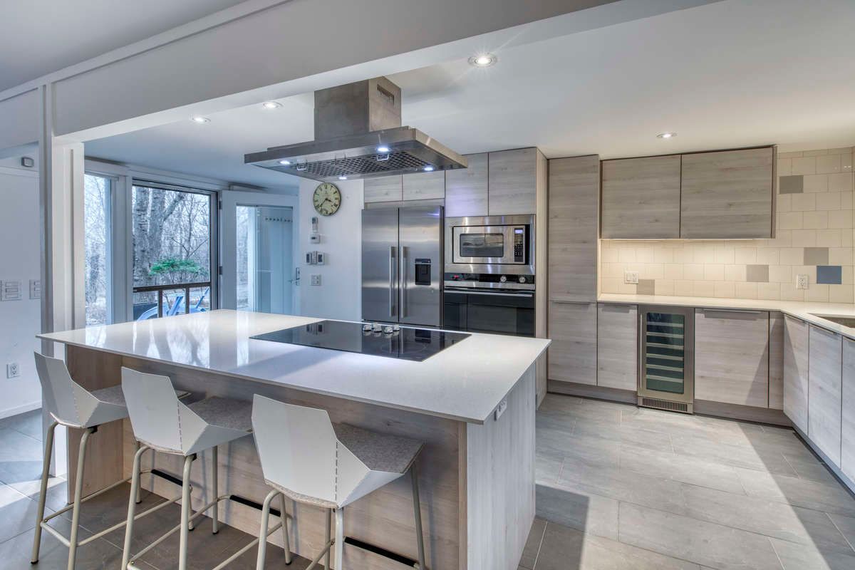 Fantastic kitchen equipped with high end appliances for the farm to table chef.