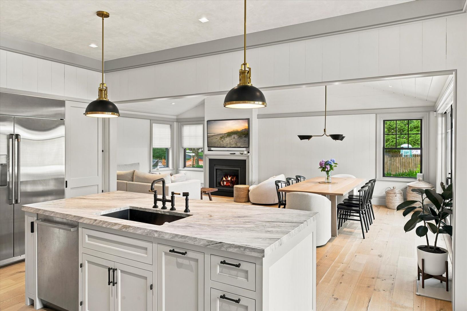 Marble Countertops and Six Burner Range