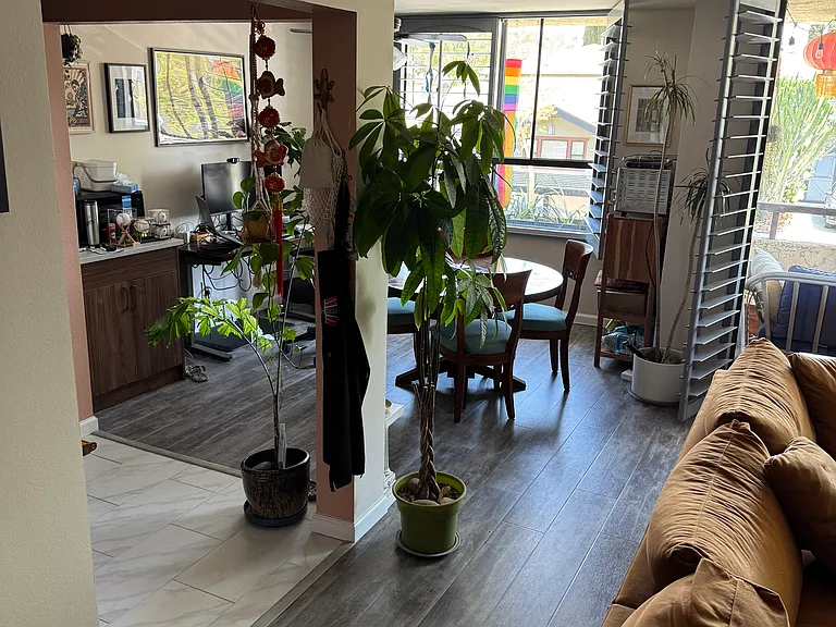Standing in Living Room facing toward kitchen and dining area.