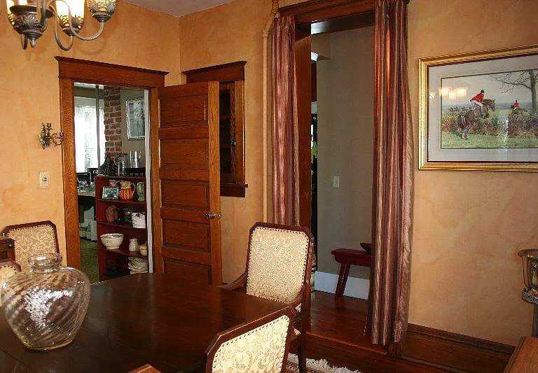 Dining room off kitchen and hall