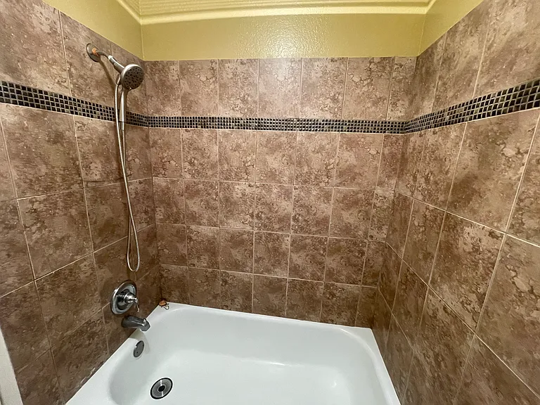 clean and spacious bath
