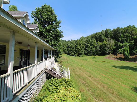 View up the valley from the front porch