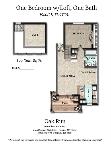 Floor plan Buckhorn