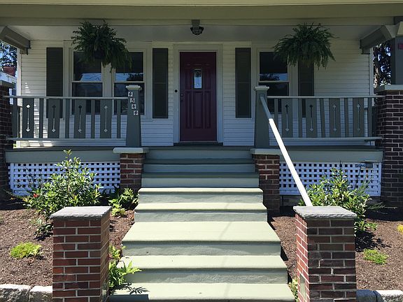Shady front porch