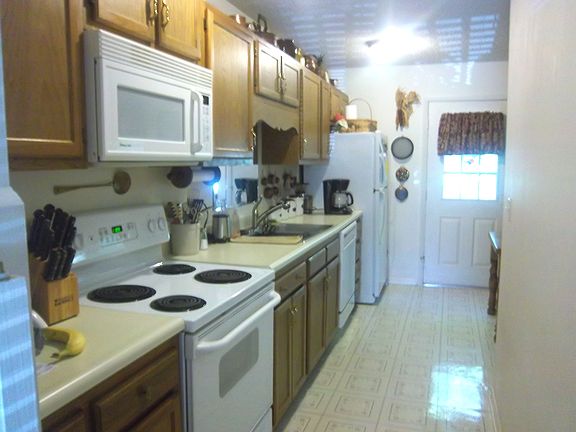 Galley style kitchen