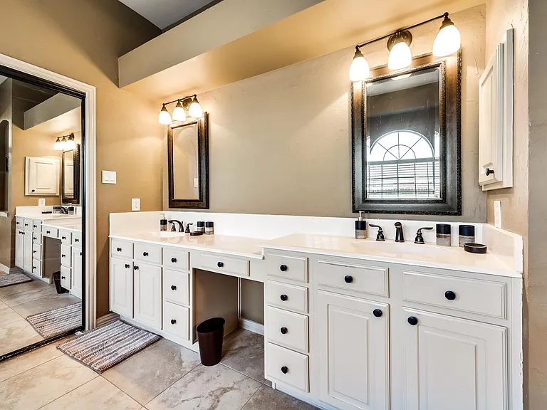 Closet Glass Door in the Master Bath
