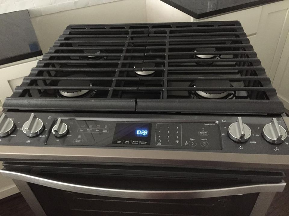 Stainless Steel five burner range