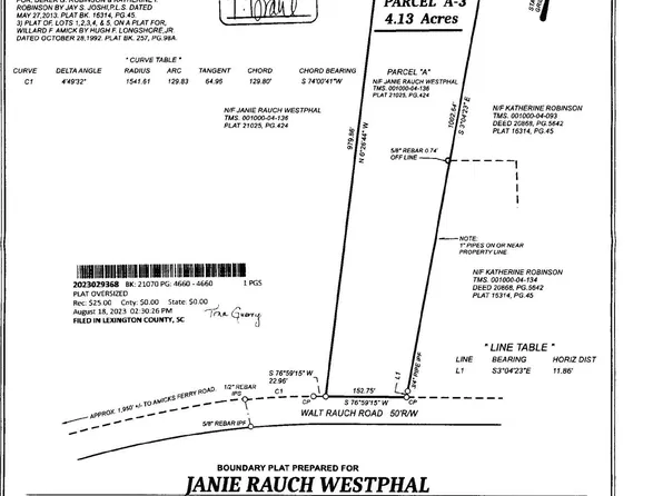 0 Walt Rauch Rd, Chapin, SC 29036