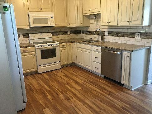 Renovated and modern kitchen with lots of counter space
