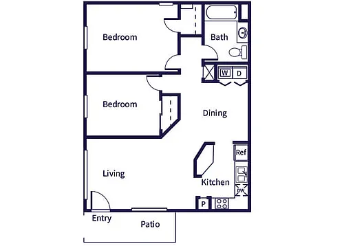 Floor plan B1 - Income Restricted
