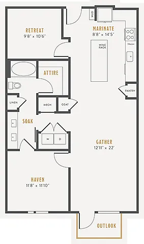 Floor plan A18