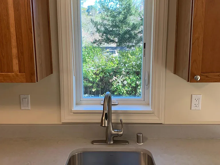 Kitchen sink with window
