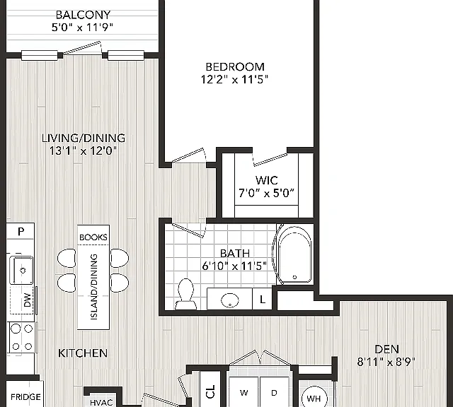 1 Bedroom, 1 Bath 1 Bedroom, 1 Bath