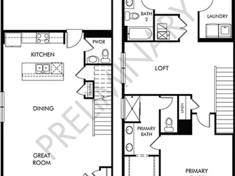 Builder's floor plan