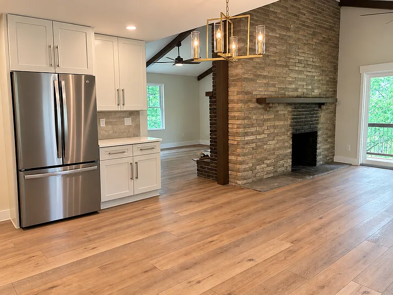 Elegant dining area seamlessly connected to the kitchen.