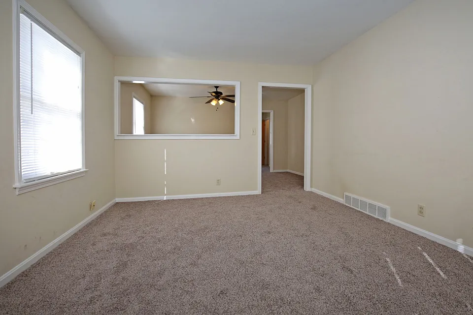 Family room facing dining room