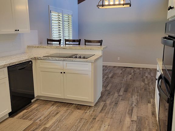 Updated kitchen with space for a kitchen table.