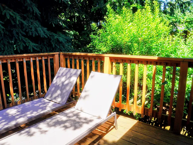 Deck off second floor