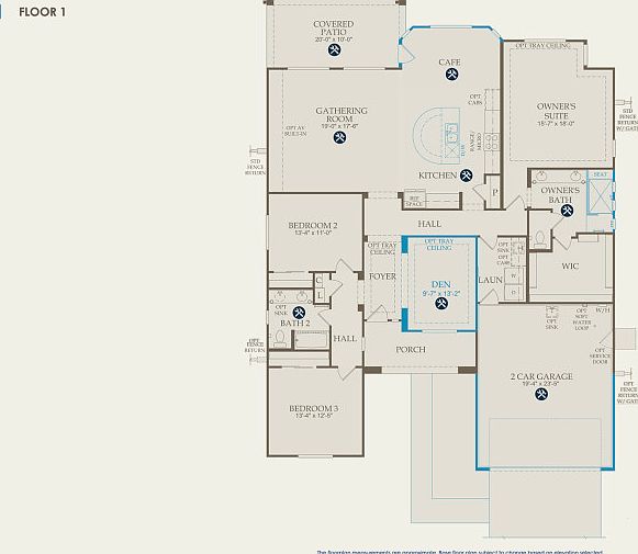 Cliff Floor Plan, Quick Move-in Home, Floor 1