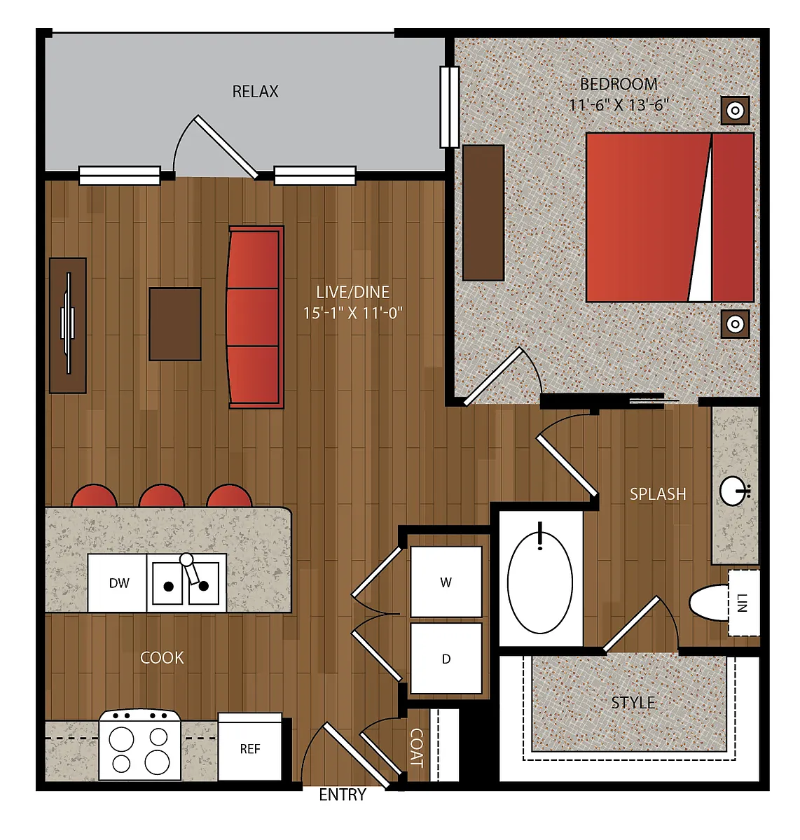 Floor plan A61