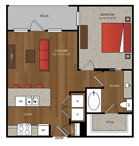 Floor plan A62