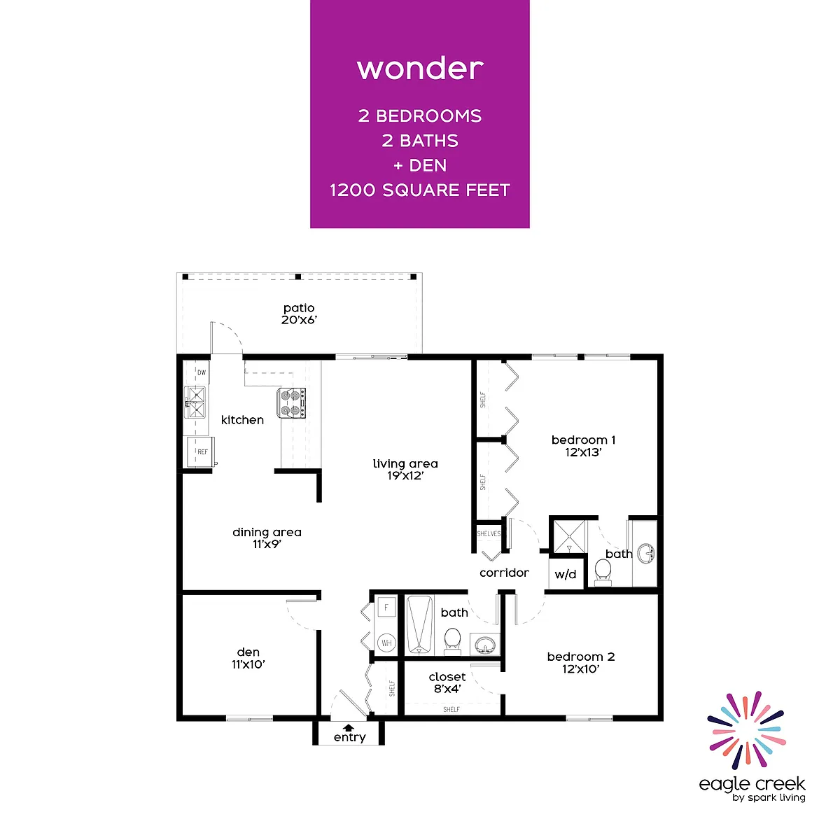 Floor plan Wonder - Renovated