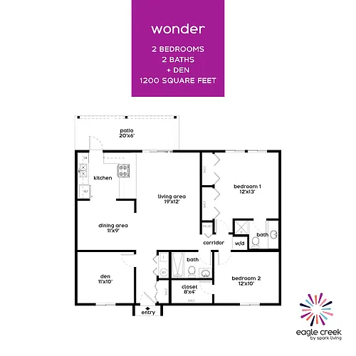 Floor plan Wonder - Renovated