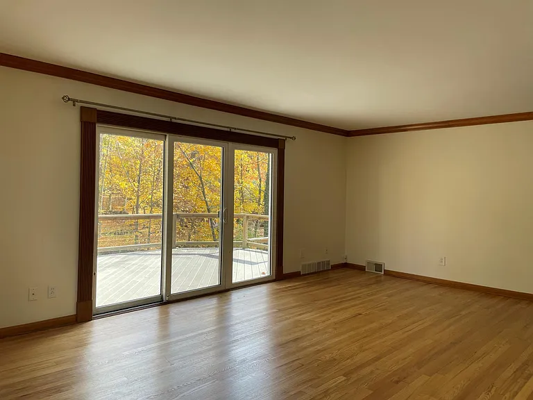 Living room with patio access