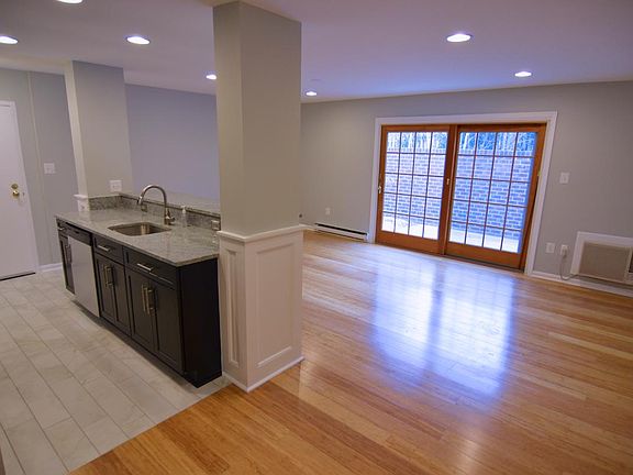 View from kitchen to patio