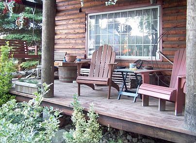 Farmers Porch overlooking Gardens