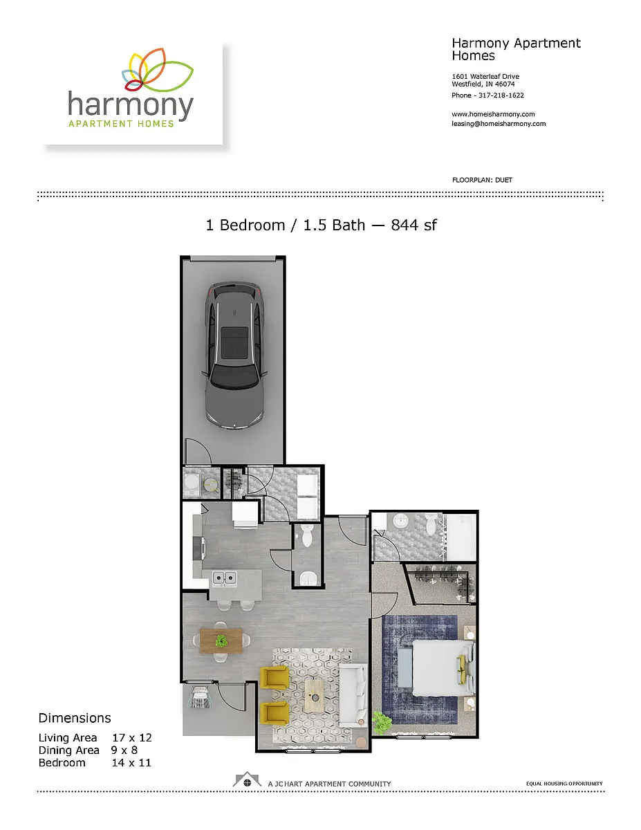 Floor plan Duet 1.1.5 (attached garage)