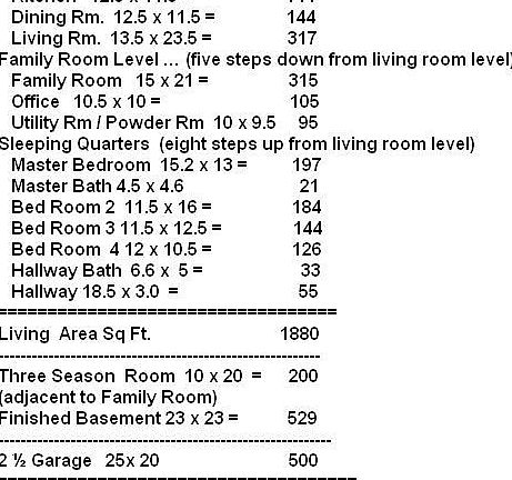 Room  Measurements